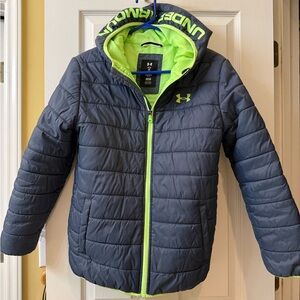 Under Armour Lime Green and Navy ColdGear Jacket